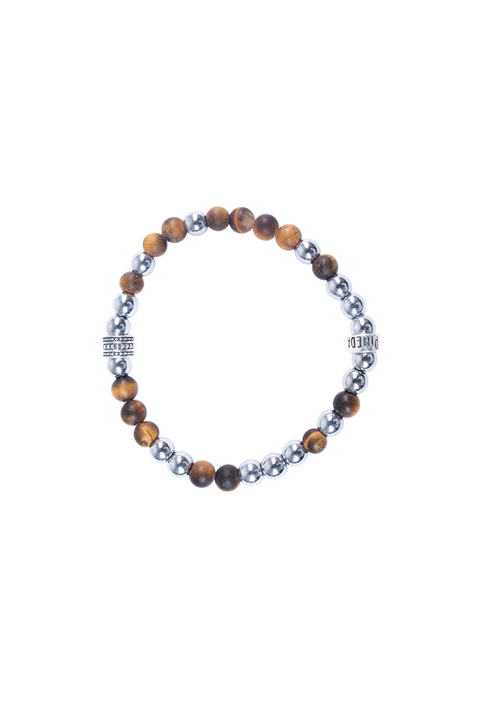 Pulsera Ojo de Tigre Plata