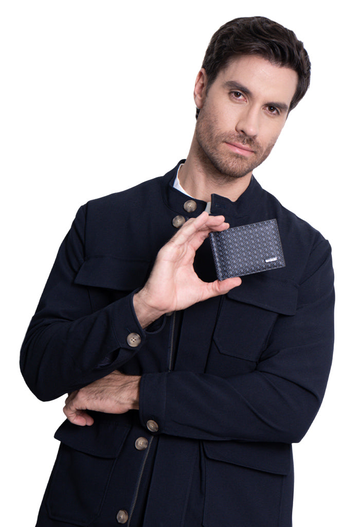 Cartera Xiib Saffiano con clip Grecas