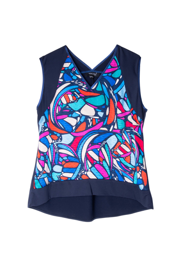 Blusa Caudal Mariposa Abstracta