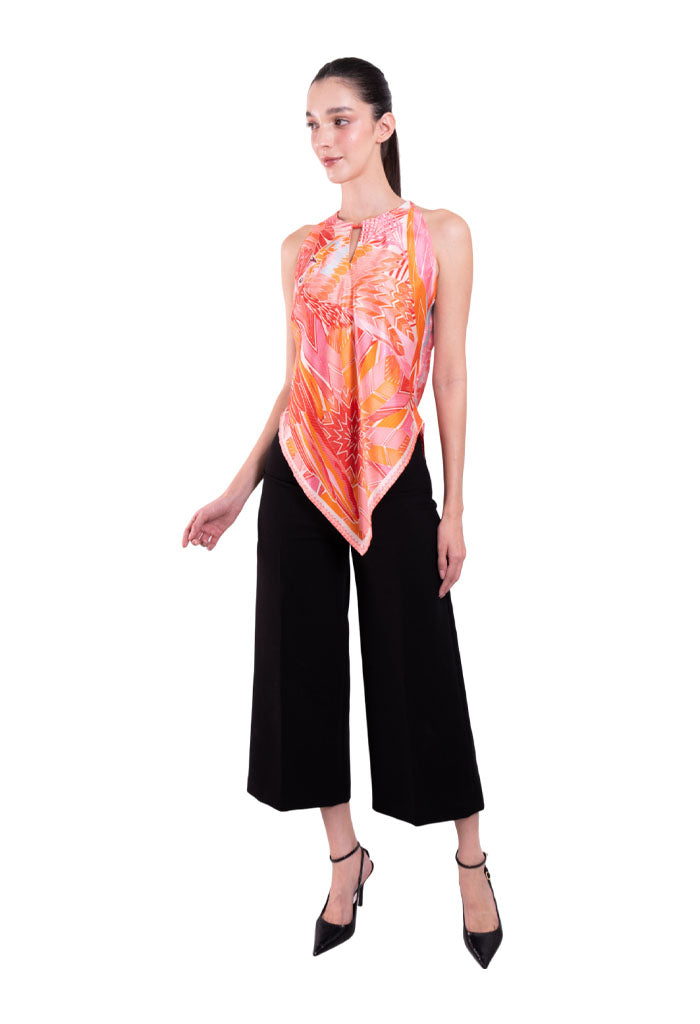 Blusa Cuello Ajustable Guacamaya