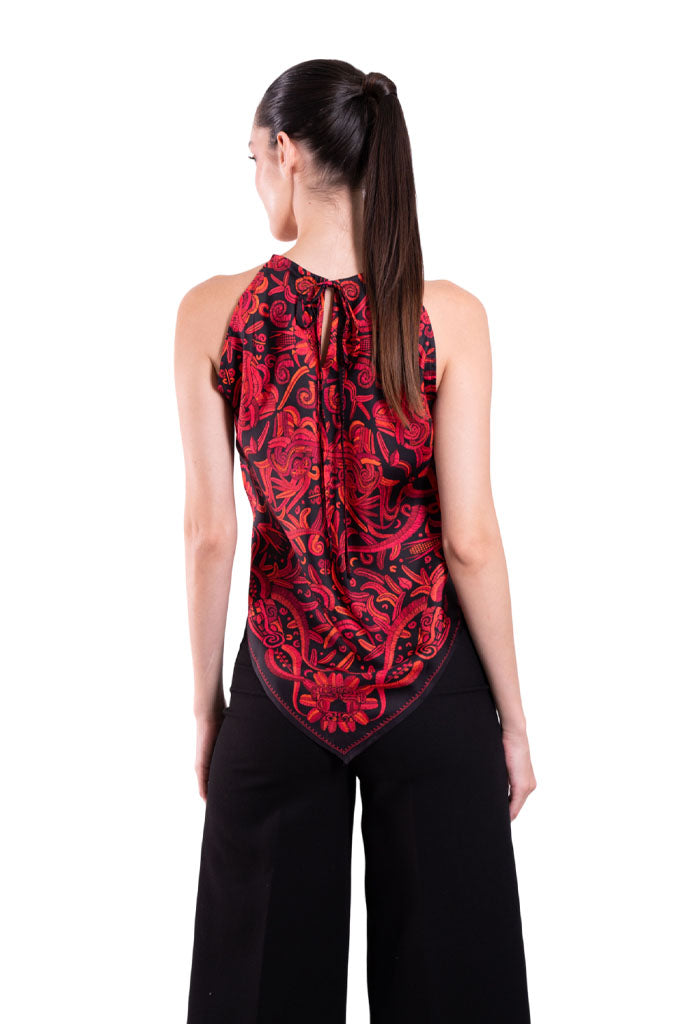 Blusa Cuello Ajustable Quetzalcóatl
