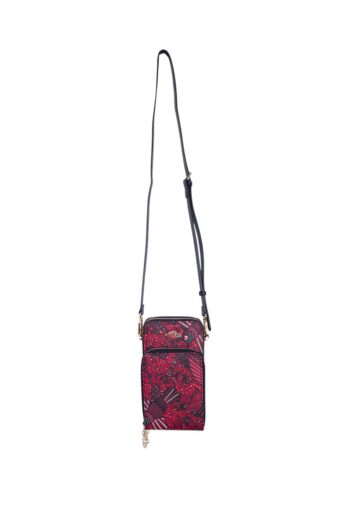 Porta Celular Naab Saffiano Colibrí