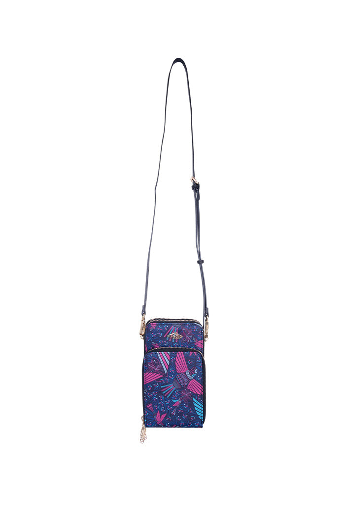 Porta Celular Naab Saffiano Colibrí