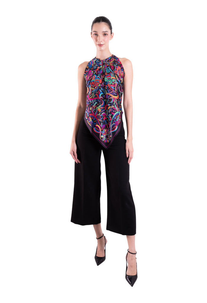 Blusa Cuello Ajustable Quetzalcóatl