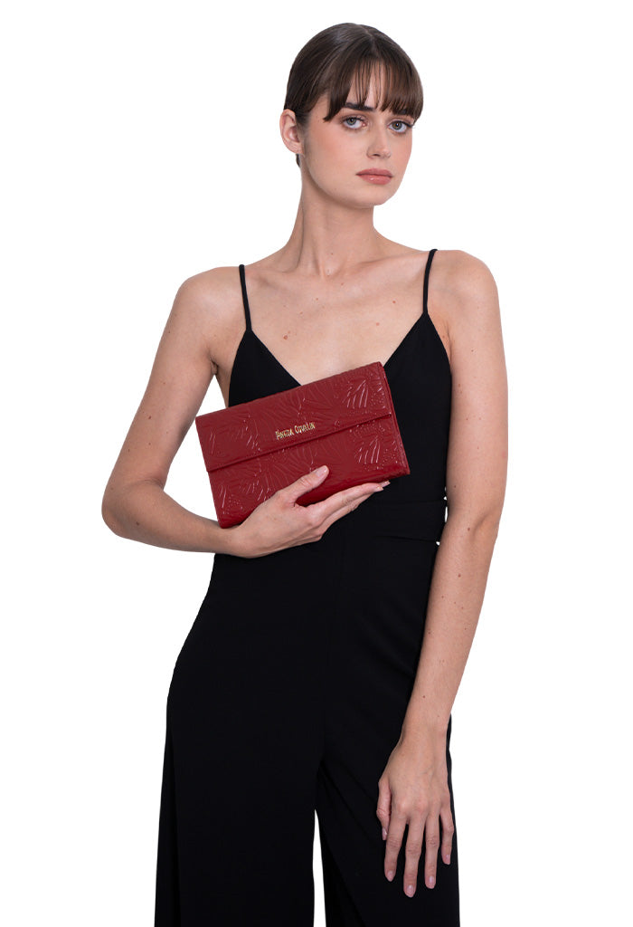 Bolsa Baas de Piel Grabado Mariposa