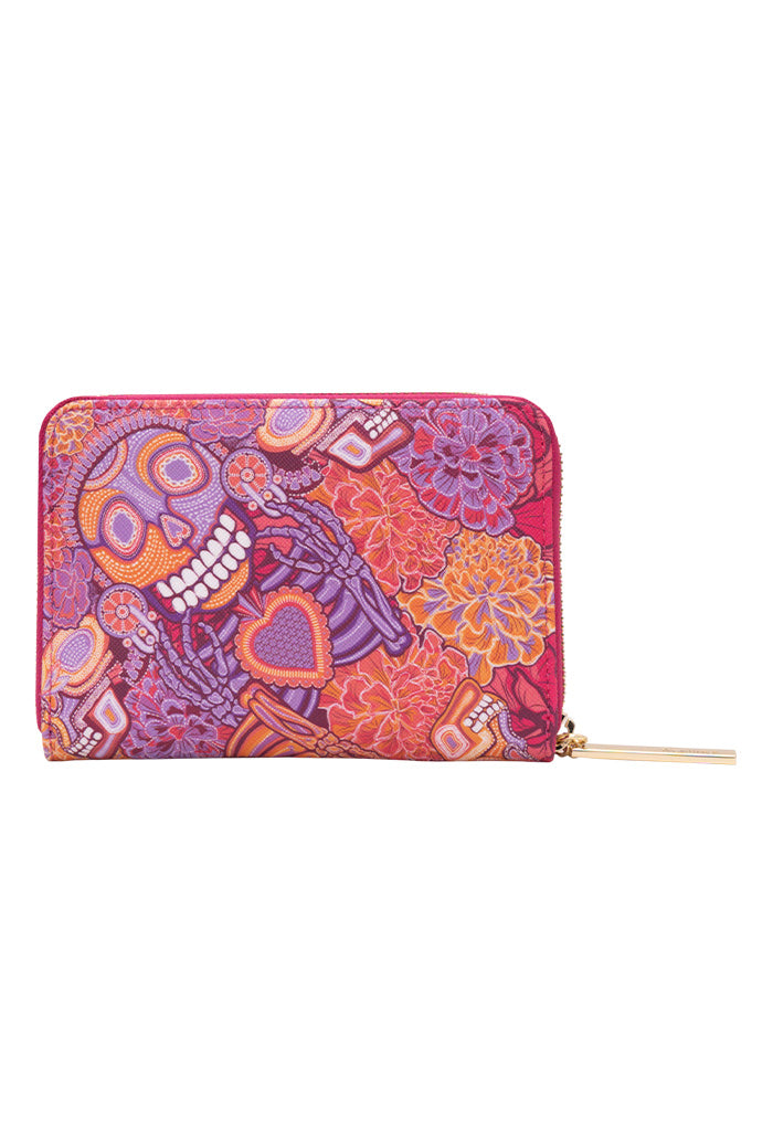 Cartera Mediana Saffiano Día de Muertos Catrina