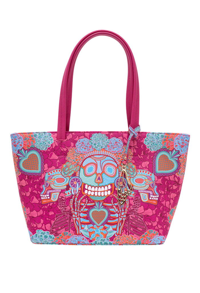 Tote K'iin Saffiano Día de Muertos Catrina