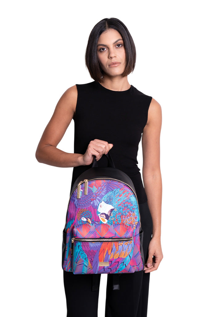 Backpack Nuuk Saffiano Guacamaya