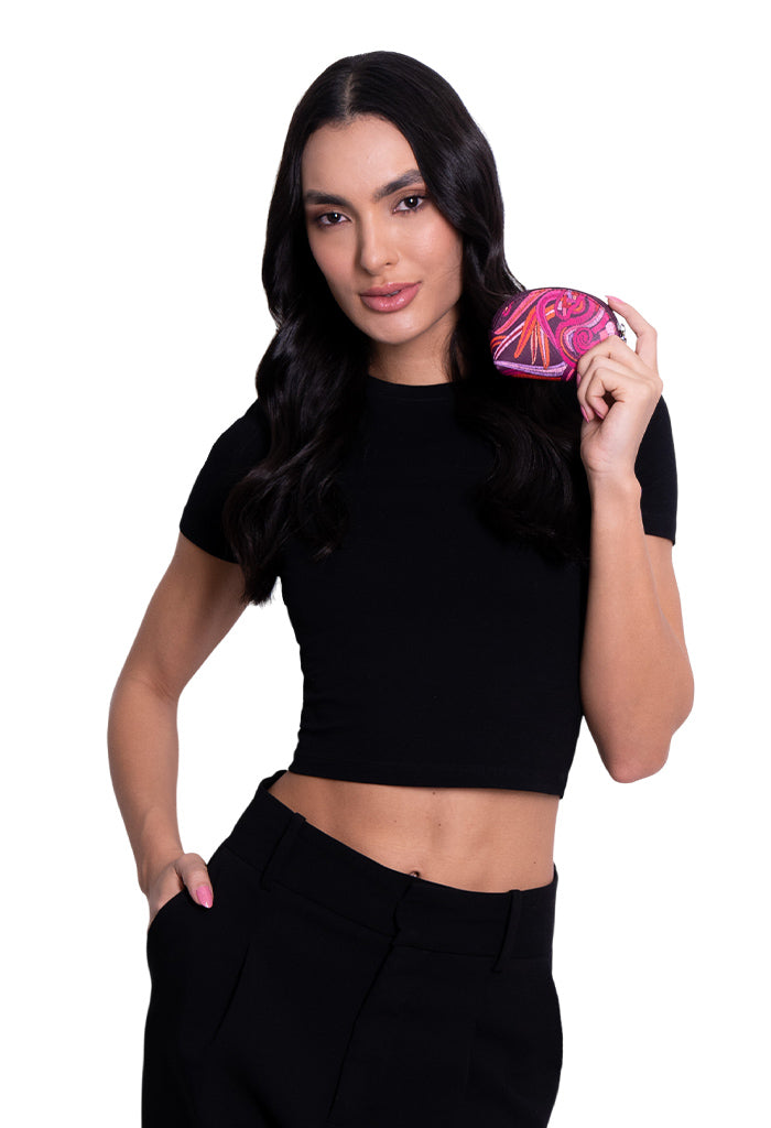 Monedero Woolis Saffiano Quetzalcóatl