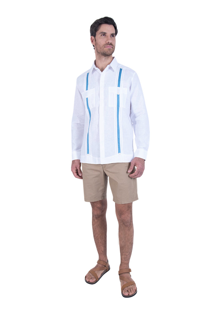 Guayabera Beel Blanca Campos Agave