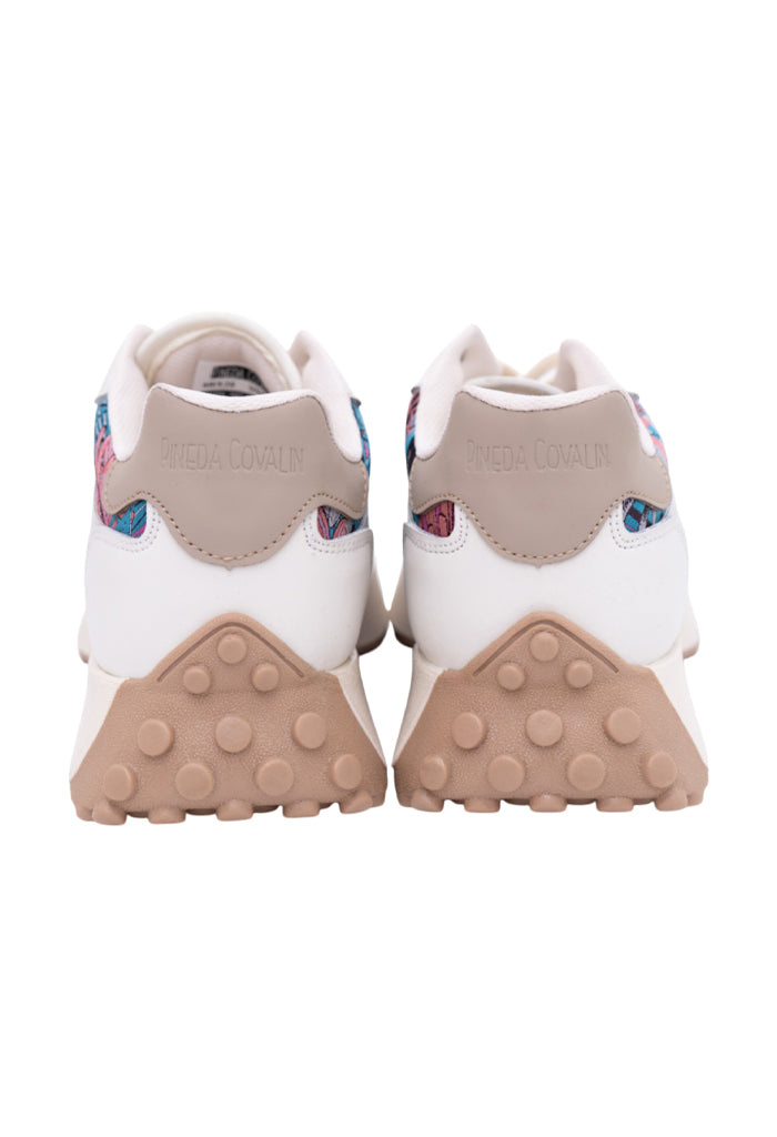 Tenis Uekpini  Mujer Herbolaria Flores Rosa