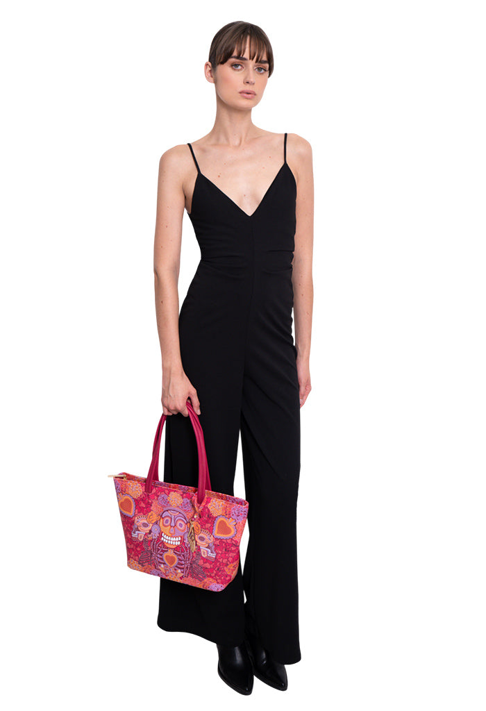 Tote K'iin Saffiano Día de Muertos Catrina