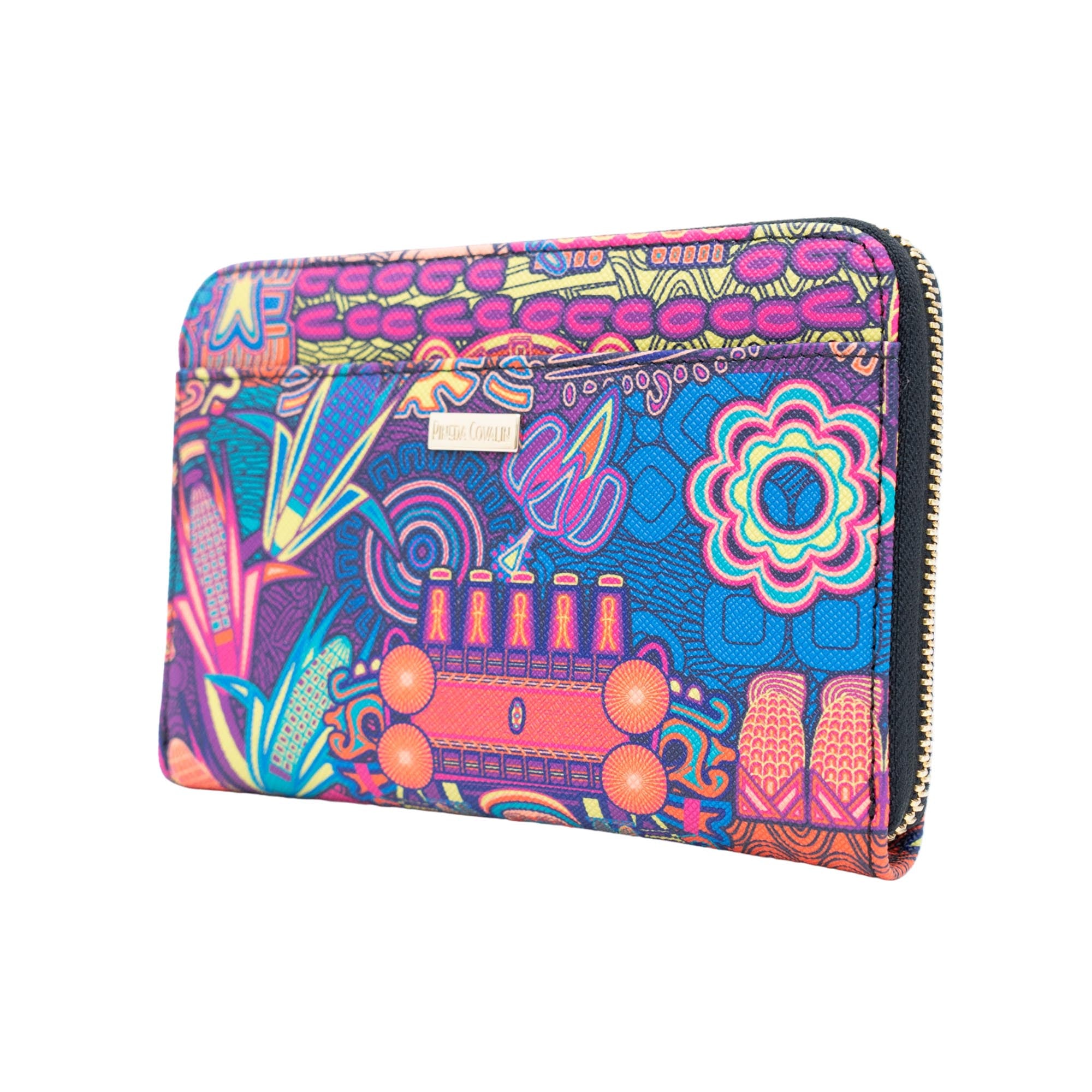 Cartera Mediana Saffiano Diosas Mexicas Original
