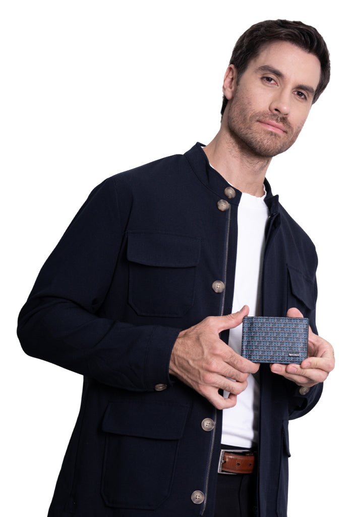 Cartera Xiib Saffiano con clip Maíz