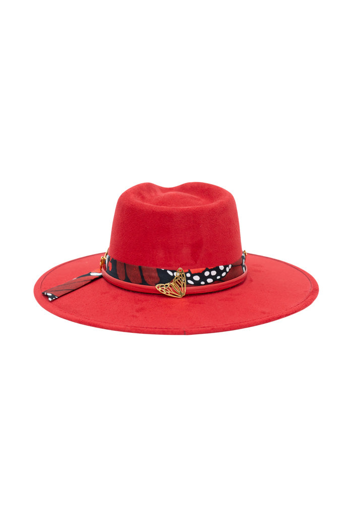 Sombrero Uekpini para Dama Mariposa Macro
