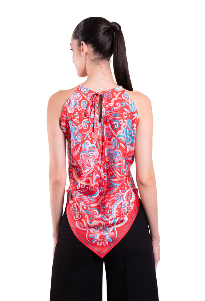 Blusa Cuello Ajustable Quetzalcóatl