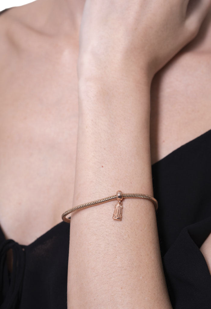 Amuleto para Brazalete Maíz Baño de Oro