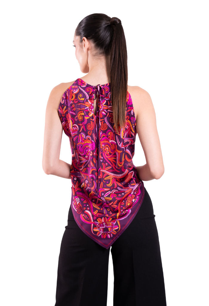 Blusa Cuello Ajustable Quetzalcóatl