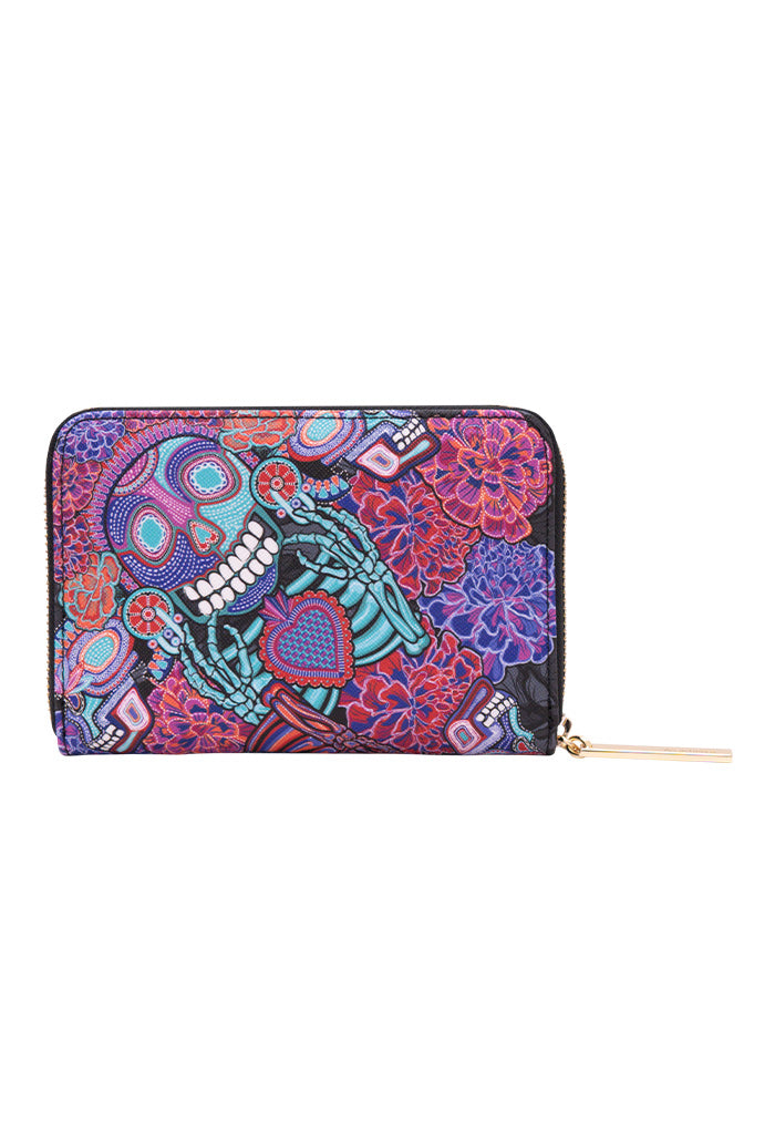 Cartera Mediana Saffiano Día de Muertos Catrina