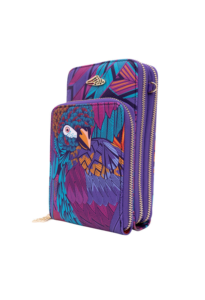Porta Celular Naab Saffiano Guacamaya