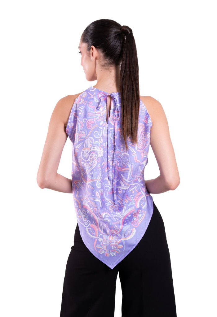 Blusa Cuello Ajustable Quetzalcóatl