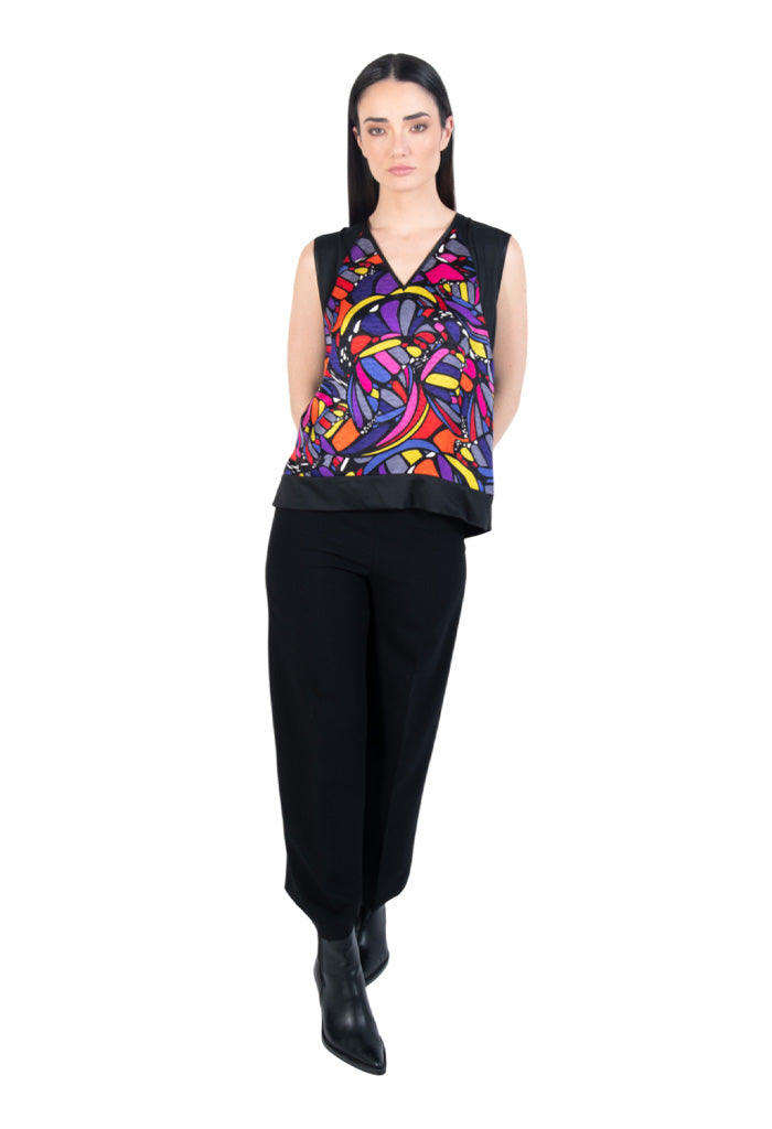 Blusa Caudal Mariposa Abstracta