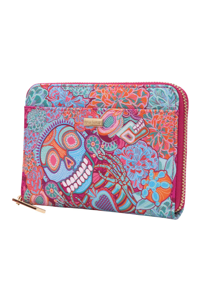Cartera Mediana Saffiano Día de Muertos Catrina