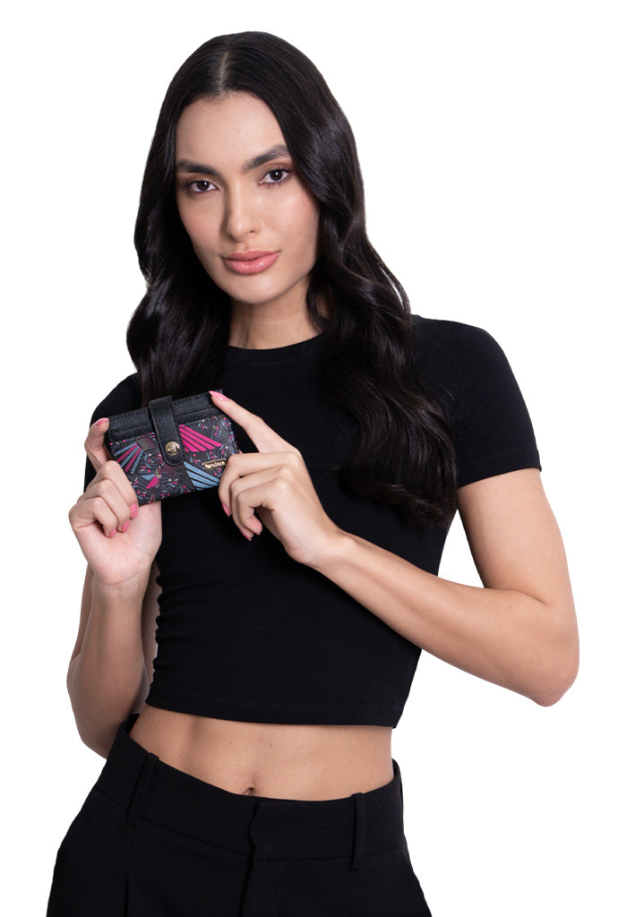 Tarjetero Meent Saffiano Colibrí