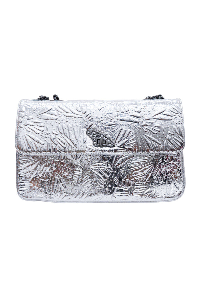 Bolsa Tusbel Piel Grabado Mariposa