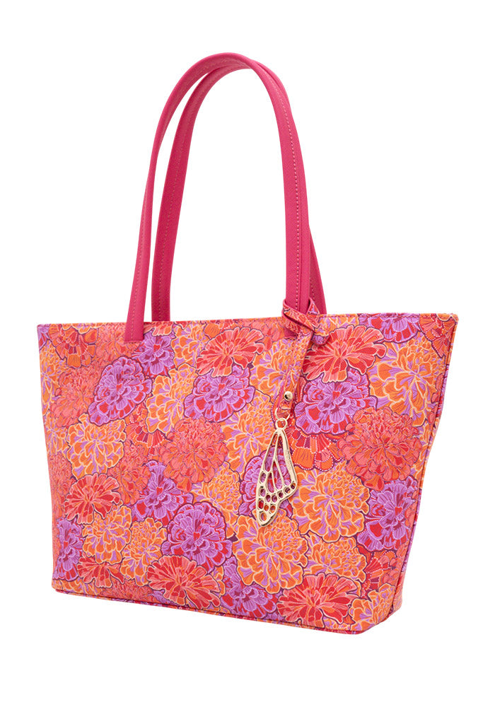 Tote K'iin Saffiano Cempasúchil Ofrenda