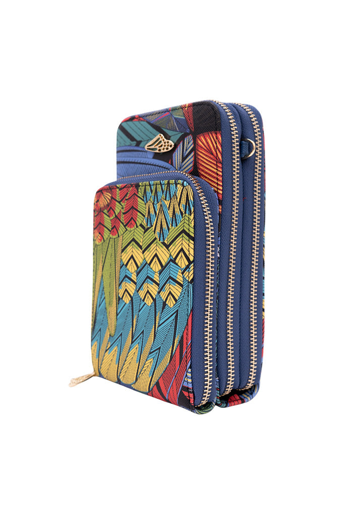 Porta Celular Naab Saffiano Guacamaya