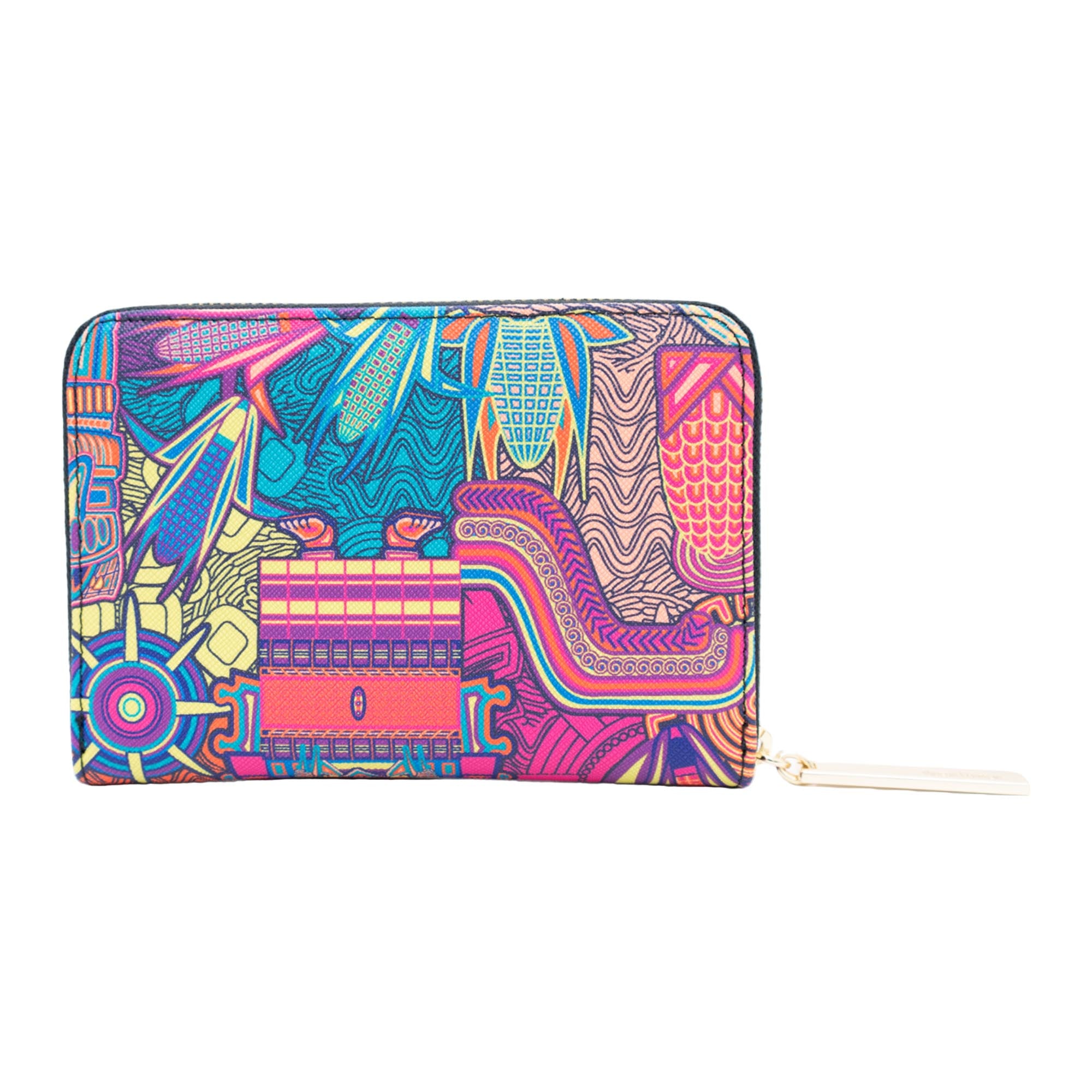 Cartera Mediana Saffiano Diosas Mexicas Original