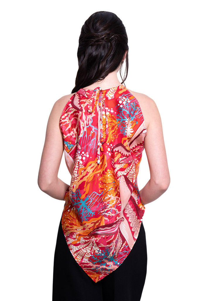 Blusa Cuello Ajustable Ballena