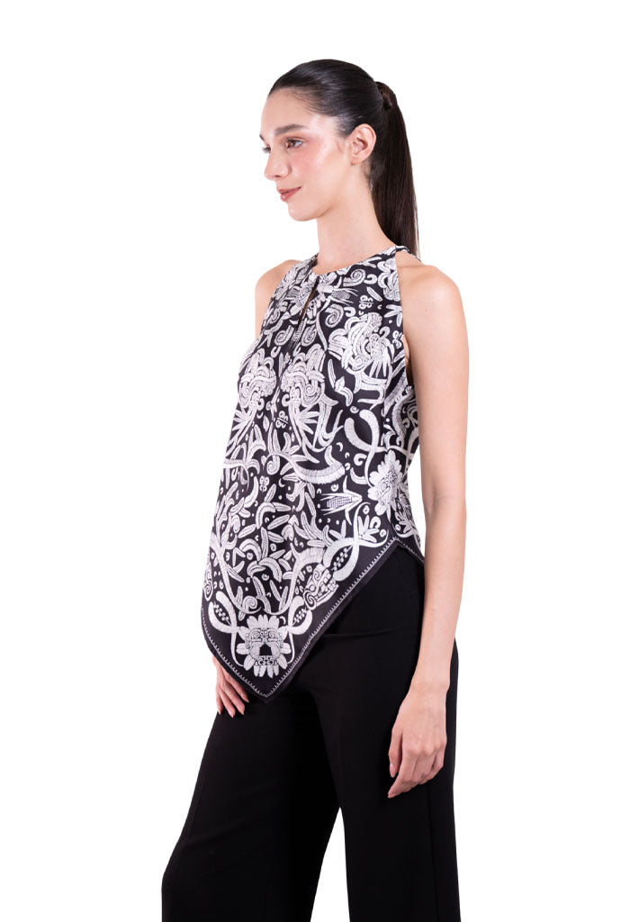 Blusa Cuello Ajustable Quetzalcóatl