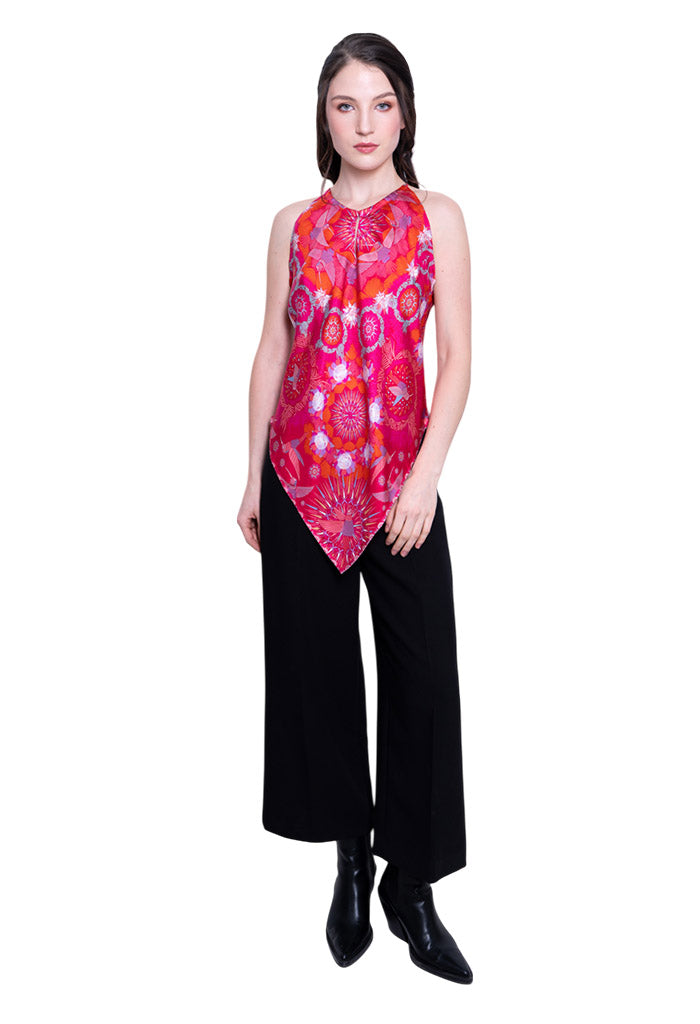 Blusa Cuello Ajustable Colibrí