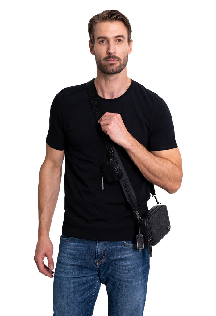 Bolsa Crossbody Utsil de Piel Grabado Tzompantli