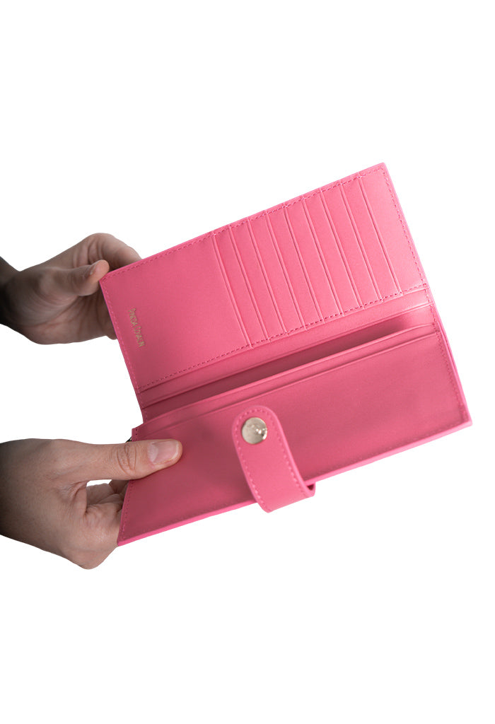 Cartera Grande Xook Piel Grabado Mariposa