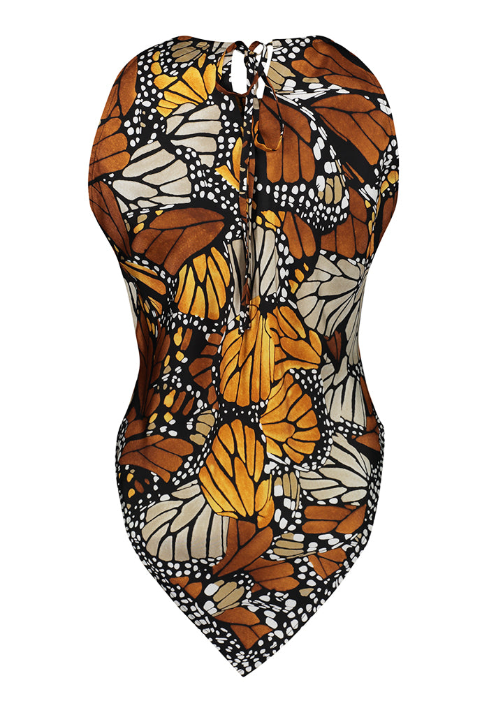 Blusa Cuello Ajustable Mariposa Macro