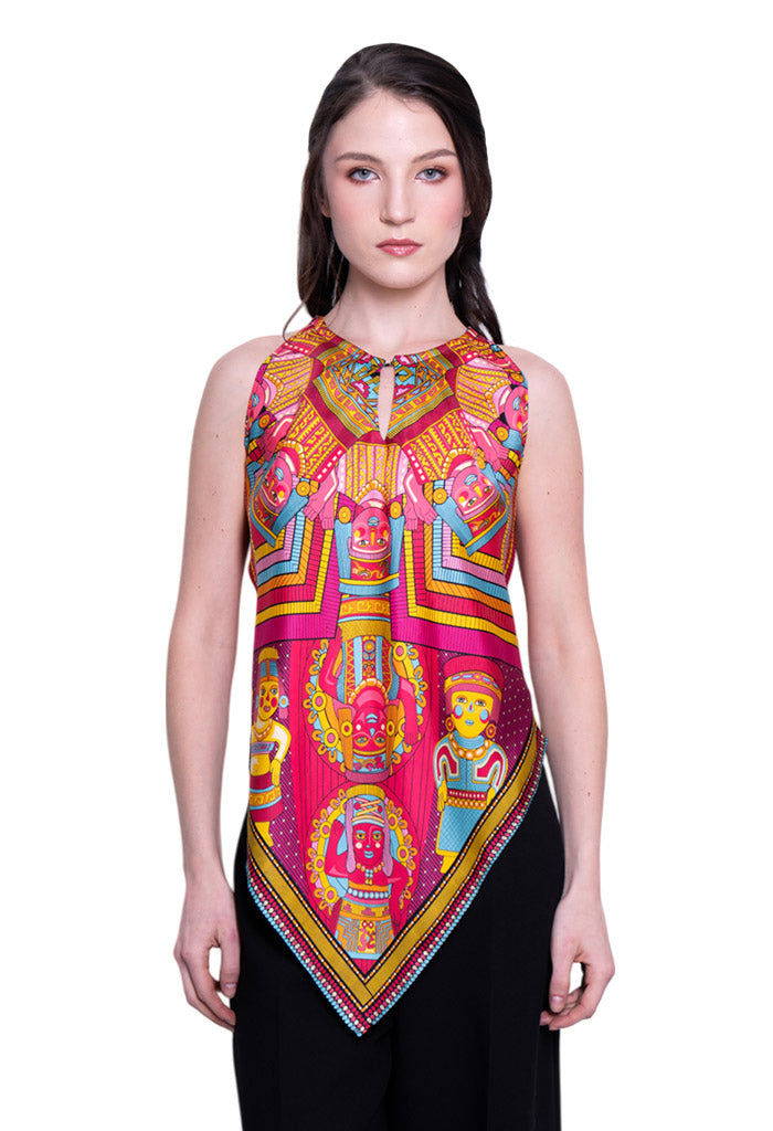 Blusa Cuello Ajustable Caritas Sonrientes Veracruz
