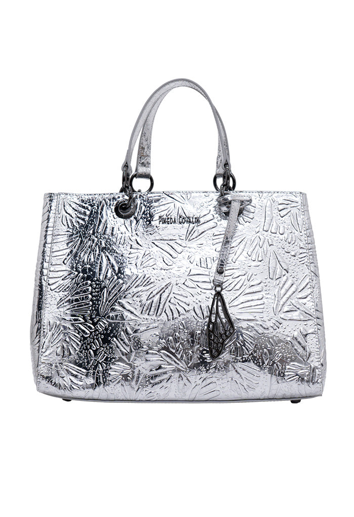 Bolsa Kaxan Piel Grabado Mariposa