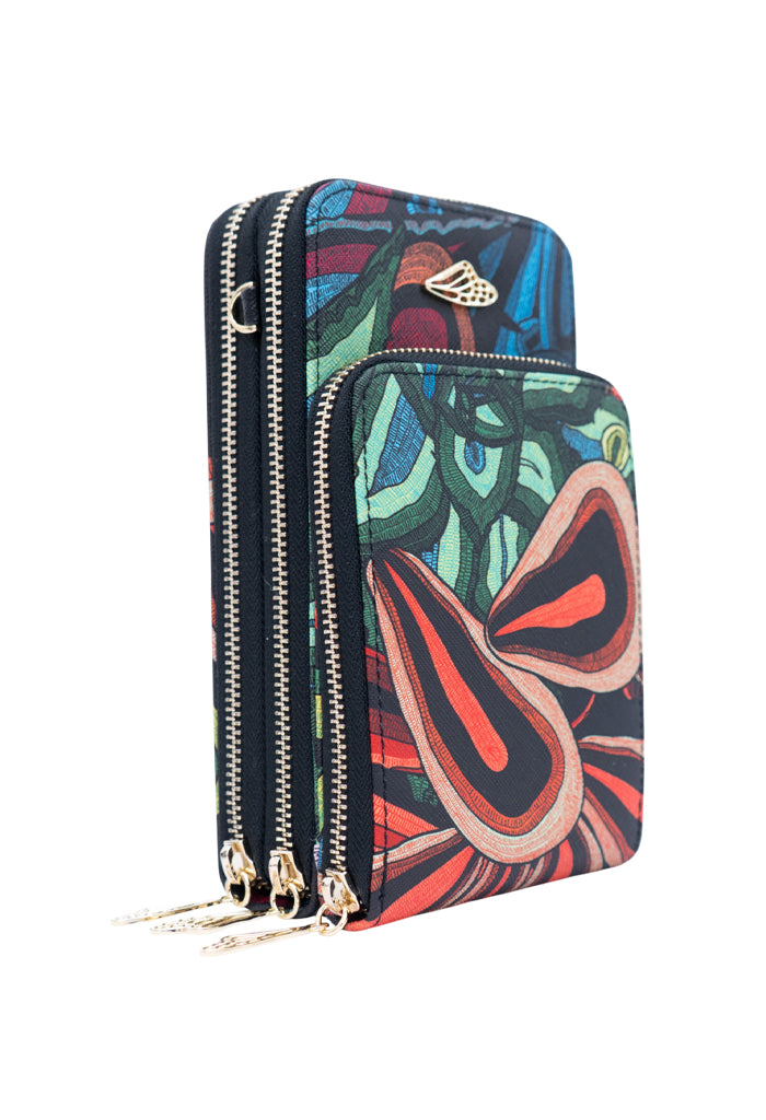 Porta Celular Naab Saffiano Santuario Cactáceas