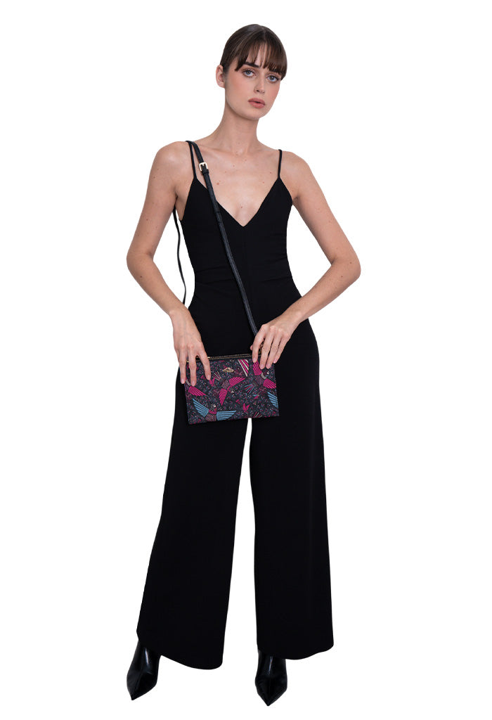 Crossbody Nikté Saffiano Colibrí