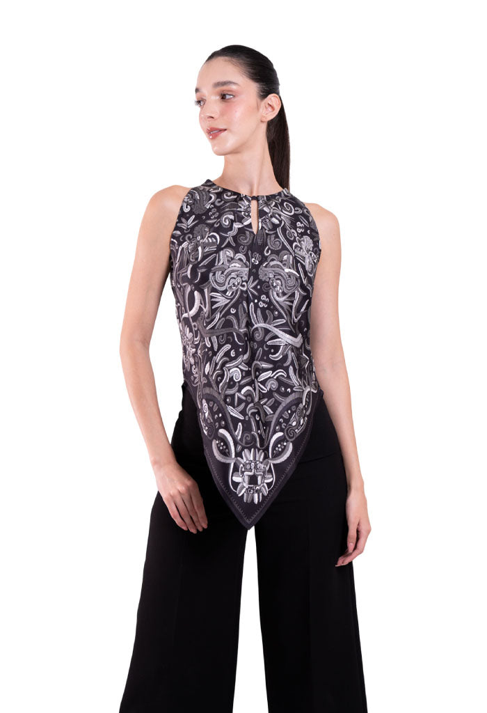 Blusa Cuello Ajustable Quetzalcóatl