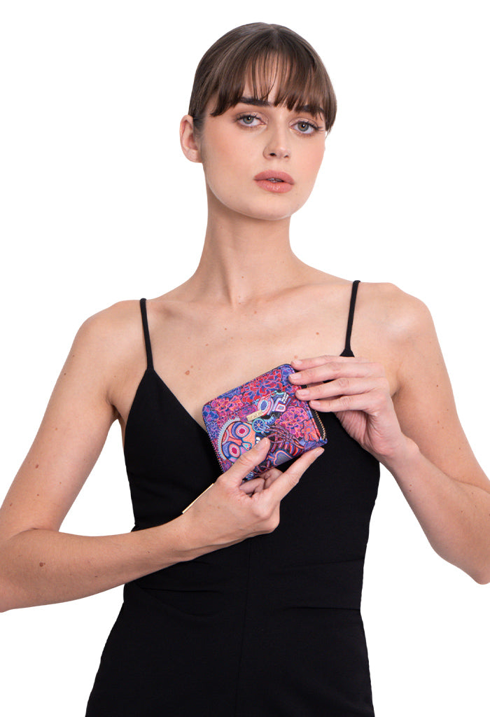 Cartera Chica  Saffiano  Dia de Muertos Catrina