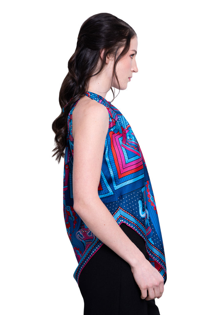 Blusa Cuello Ajustable Caritas Sonrientes Veracruz