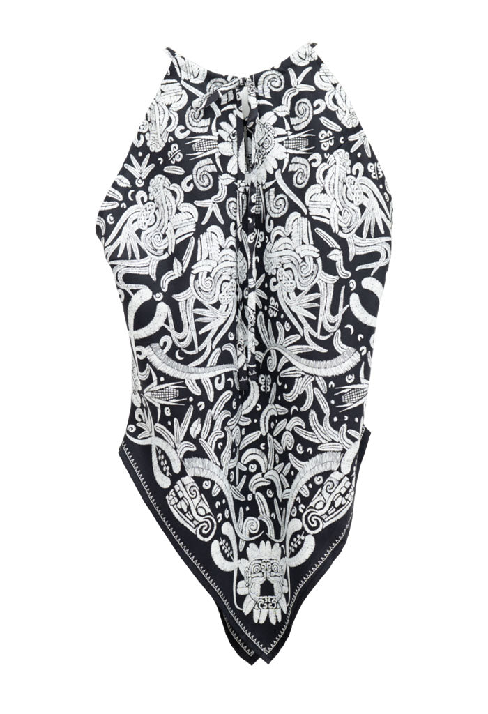 Blusa Cuello Ajustable Quetzalcóatl