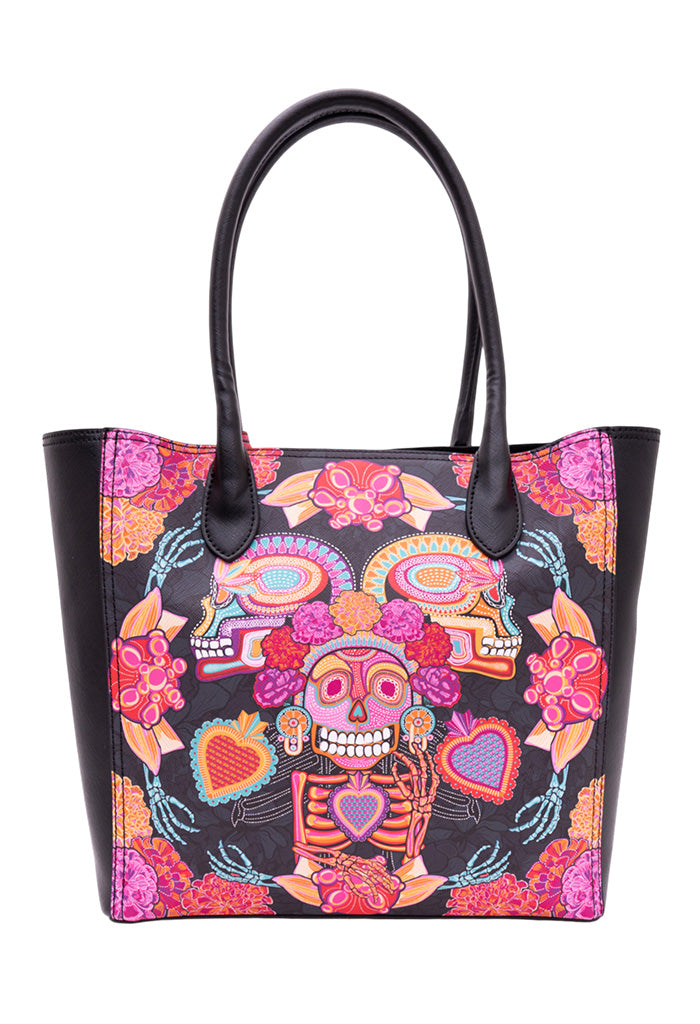 Tote Kuuch Saffiano Día de Muertos Catrina