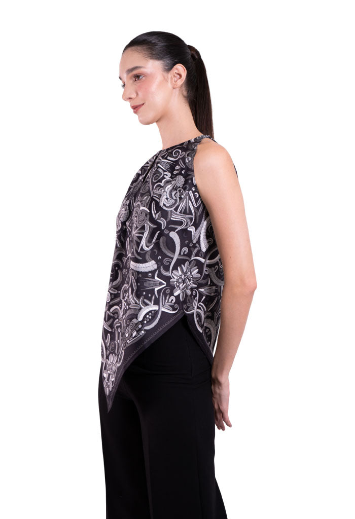 Blusa Cuello Ajustable Quetzalcóatl