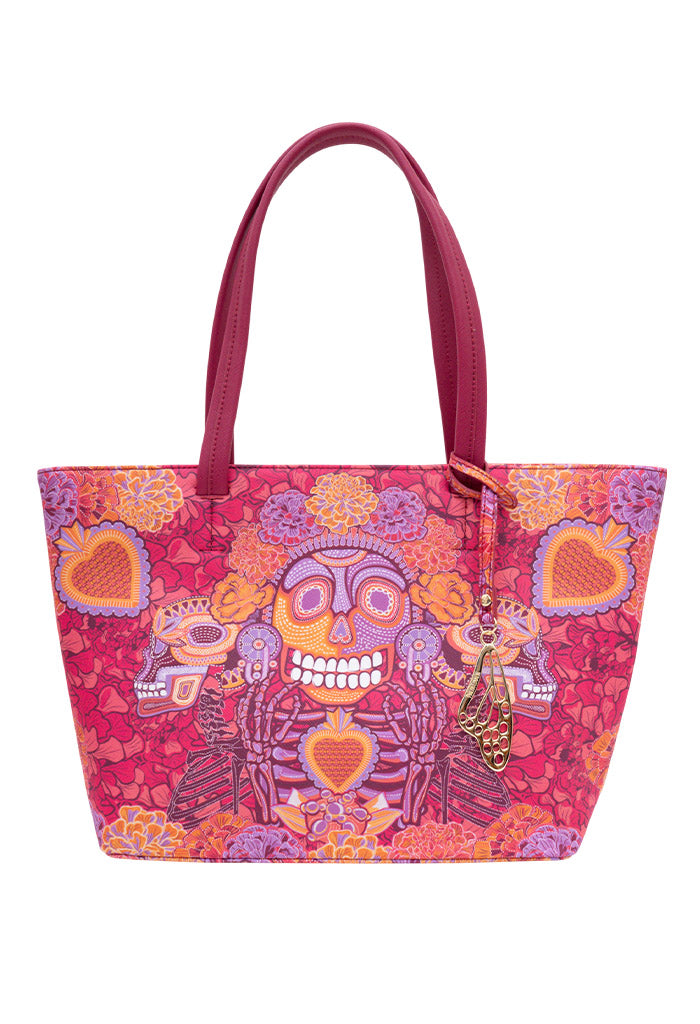 Tote K'iin Saffiano Día de Muertos Catrina