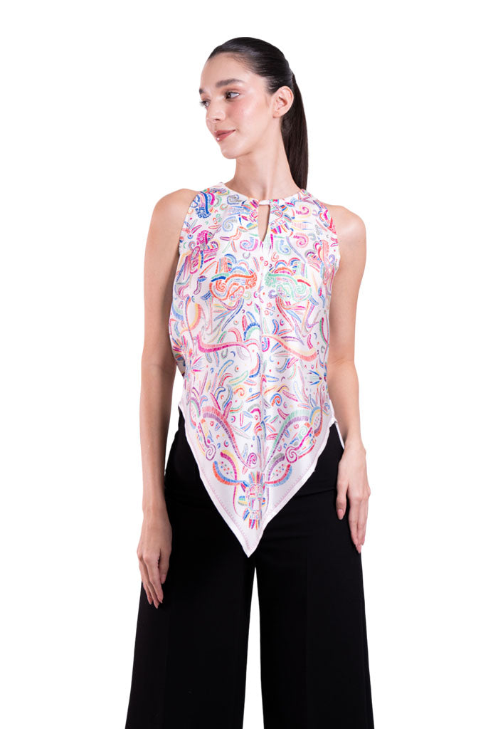 Blusa Cuello Ajustable Quetzalcóatl